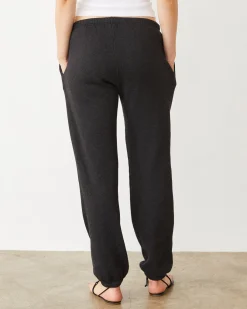 MONROW Teddy Fleece Relaxed Sweat FADEDBLACK Best Sale